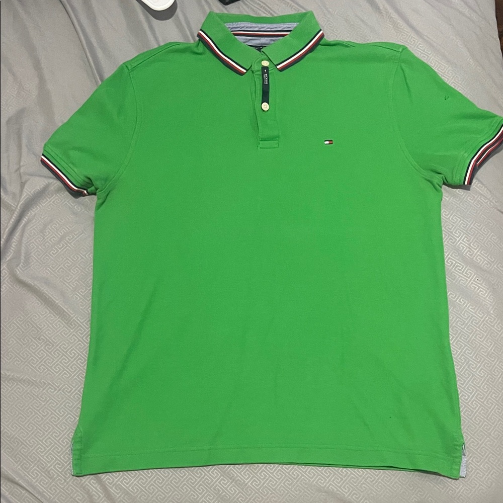 Tommy Hilfiger Vibrant Green Polo Shirt